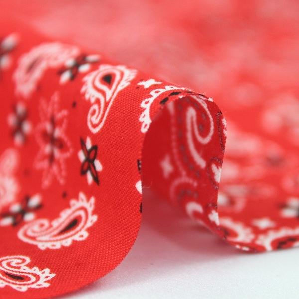 生地 布 バンダナ柄 ペイズリー 綿100％ スケア シーチング 約110cm幅 手芸 ハンドメイド 手作り ゆうパケット2.5ｍ対応 10cm単位価格 |  | 13