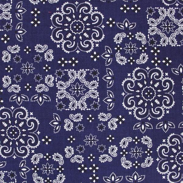 生地 布 バンダナ柄 ペイズリー 綿100％ スケア シーチング 約110cm幅 手芸 ハンドメイド 手作り ゆうパケット2.5ｍ対応 10cm単位価格 |  | 02