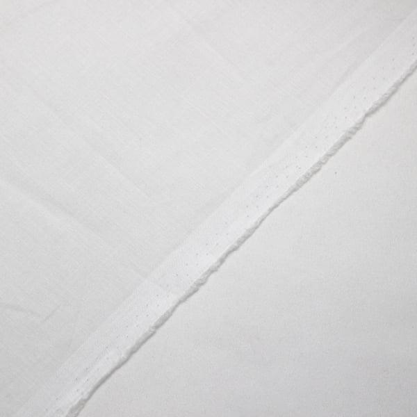 綿 ボイル 無地 白 白地 綿100％ 生地 布 約110cm幅 ゆうパケット3m対応　10cm単位価格 |  | 03