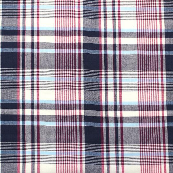 生地 布 インド綿 Madras Check マドラス チェック 平織 綿100％ 約110cm幅 3840 ゆうパケット2.5ｍ対応 10cm単位価格 |  | 06