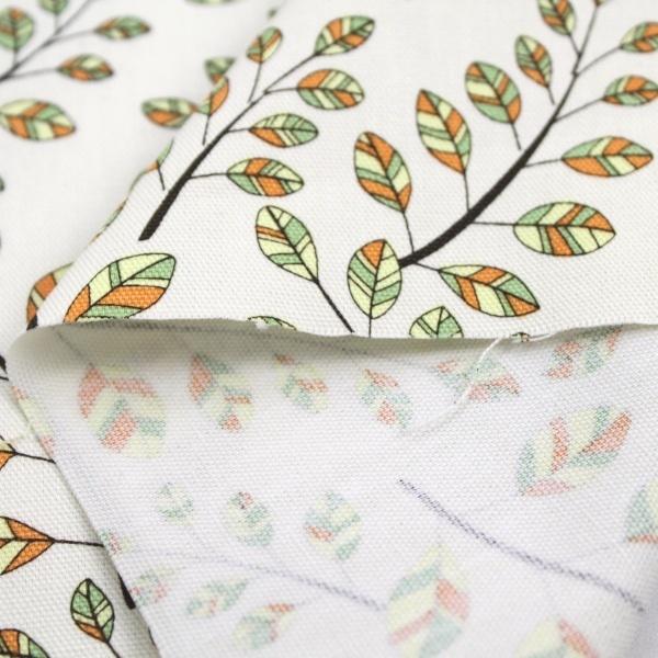 【10cm単位価格】 カラフル リーフ 葉っぱ柄 コットンオックス 生地 布 FUWARI 綿100% 約110cm幅 手芸 ハンドメイド 手作り ゆうパケット2m対応|toraya-fabric|04