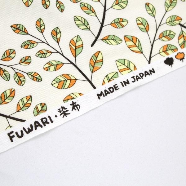 【10cm単位価格】 カラフル リーフ 葉っぱ柄 コットンオックス 生地 布 FUWARI 綿100% 約110cm幅 手芸 ハンドメイド 手作り ゆうパケット2m対応|toraya-fabric|05