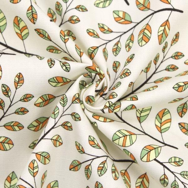 【10cm単位価格】 カラフル リーフ 葉っぱ柄 コットンオックス 生地 布 FUWARI 綿100% 約110cm幅 手芸 ハンドメイド 手作り ゆうパケット2m対応|toraya-fabric|06