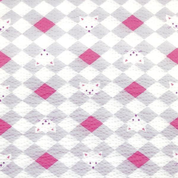 生地 布 タヌキとネコ こどものえくぼ たぬきとねこ 和柄 浴衣 甚平 リップル 綿100％ 約106cm幅 ECB-52 ゆうパケット1.5ｍ対応 10cm単位価格 |  | 02