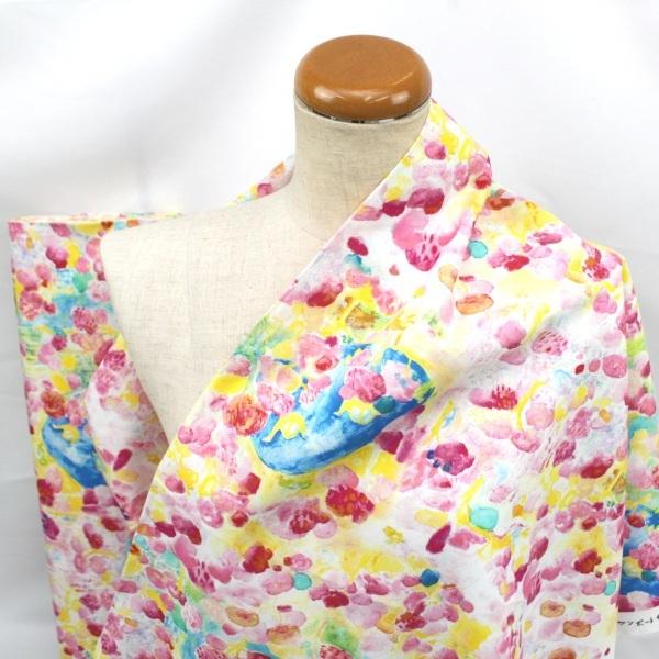 生地 布 桜の森 Paper message コットンシーチング インクジェット 綿