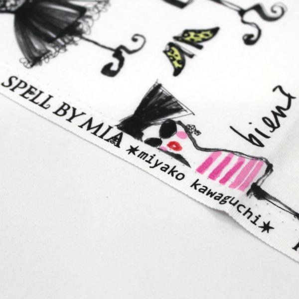 生地 布 SPELL BY MIA トルソー柄 カワグチミヤコ シーチング 綿100 