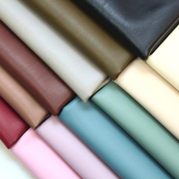 生地 布 カラー豊富 ナチュラルストレッチレザー 合皮 レザー 合成皮革 幅広 ポリウレタン ポリエステル 約135cm幅 10cm単位価格 |  | 01