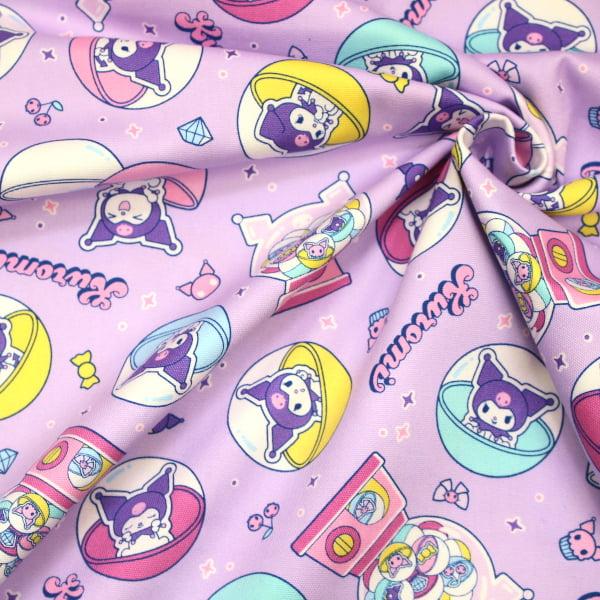 生地 布 クロミ KUROMI カプセルトイ ガチャ サンリオ オックス 綿100