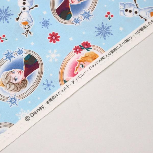 生地 布 アナと雪の女王 ブルー系 アナ エルサ オラフ オックス 綿100