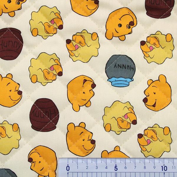 くまのプーさん はちみつ アイボリー オックス キルト キルティング 綿