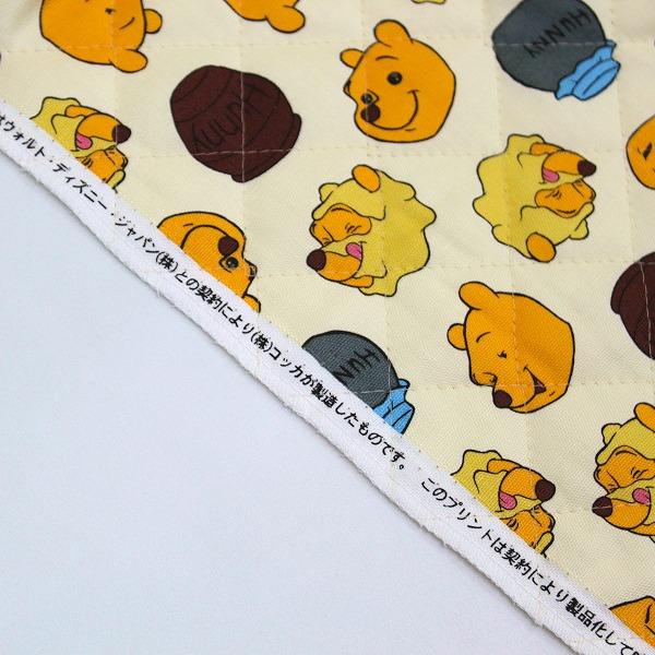 くまのプーさん はちみつ アイボリー オックス キルト キルティング 綿