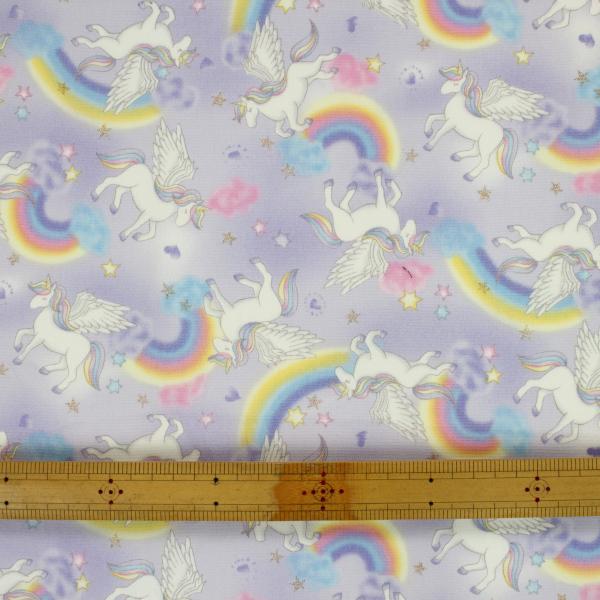 10cm単位価格 生地 布 ユニコーン レインボー ゆめかわ オックス 綿プリント 約110センチ幅 入園入学 ゆうパケット2ｍ対応 Hsk422 とらや Fabric Yahoo 店 通販 Yahoo ショッピング
