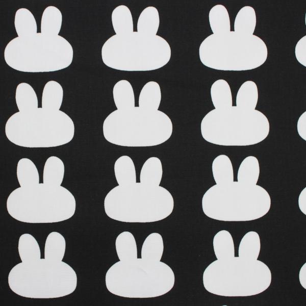 【10cm単位価格】 生地 布 うさぎシルエット オックス 綿100% 約110cm幅 手芸 ハンドメイド 手作り ゆうパケット2m対応|toraya-fabric|10
