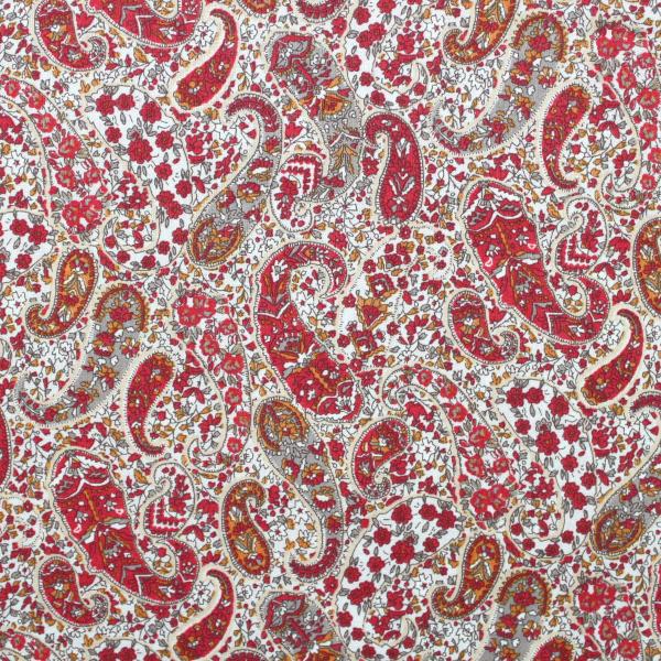生地 布 ペイズリー柄 KOKKA 綿100％ローン 約110cm幅 手芸