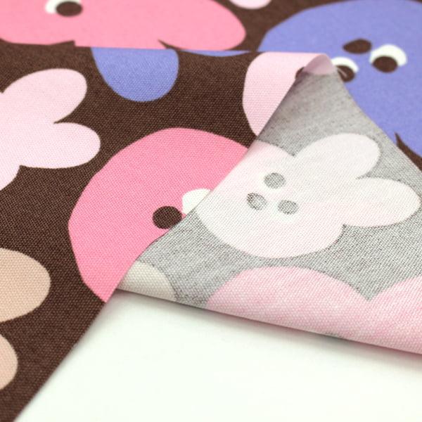 生地 布 メロウフレンズ うさぎ  フェイス柄 動物柄 オックス 綿100％ 約110cm幅 入園 入学 ゆうパケット2ｍ対応 10cm単位価格 |  | 05