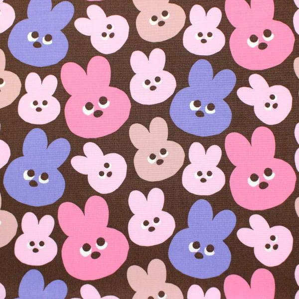 生地 布 メロウフレンズ うさぎ  フェイス柄 動物柄 オックス 綿100％ 約110cm幅 入園 入学 ゆうパケット2ｍ対応 10cm単位価格 |  | 02