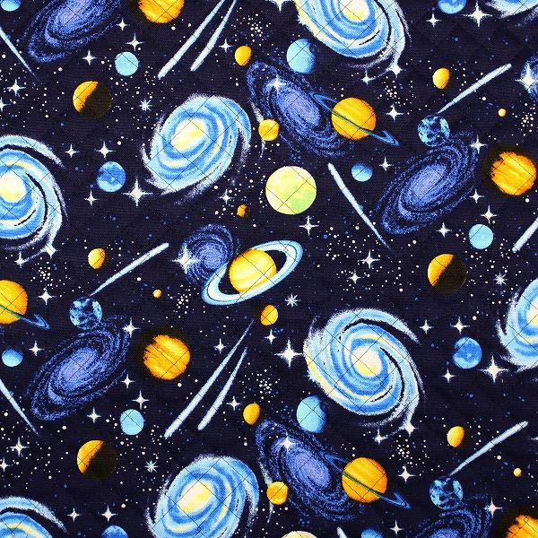 生地 布 キルト リアルな宇宙柄 キラキラスター 星 オックス