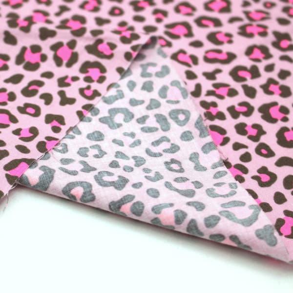 生地 布 蛍光顔料プリント NEON LEOPARD ヒョウ柄 アニマル柄 スケア