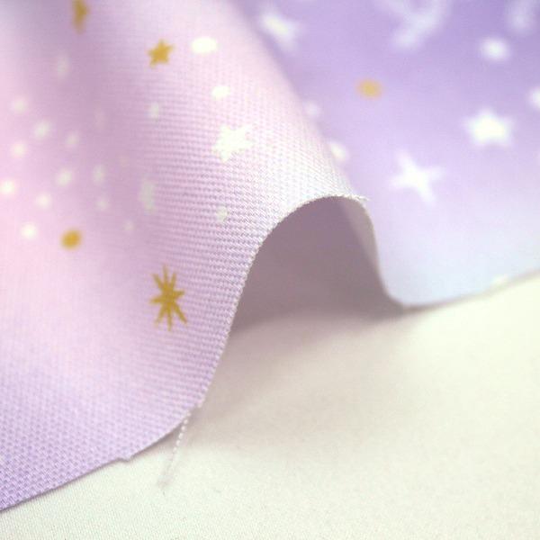 生地 布 ゆめかわ ユニコーンと星座 パステルカラー オックス 綿100