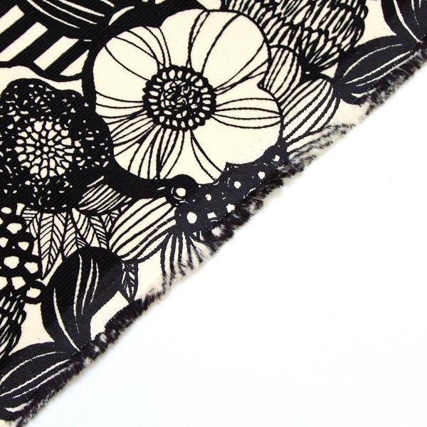 生地 布 アートフラワー 細コールテン コーデュロイ 花柄 綿100％ 約