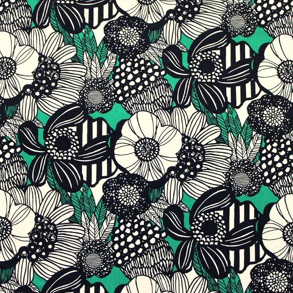 生地 布 アートフラワー 細コールテン コーデュロイ 花柄 綿100％ 約