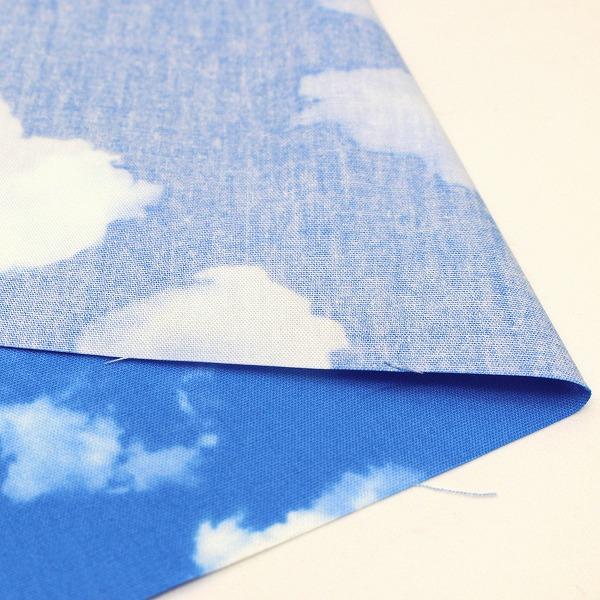生地 布 青空と雲 青空 雲柄 空柄 オックス 綿100％ 約110cm幅 入園