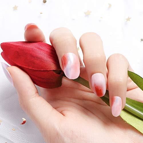 いラインアップ Liarty 24枚 ネイルチップ 中長さ つけ爪 夢幻 カーキ グラデーション 女の子 女性 優雅ネイル 暈し染め色 Cisama Sc Gov Br