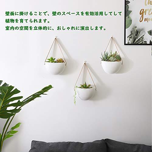 ハンギングプランター 吊り鉢 3個セット 壁掛け 吊るす プランター 陶器 植木鉢 室内 壁飾り インテリア 観葉植物 多肉植物 ハンギングポット か S Store T R Y 通販 Yahoo ショッピング