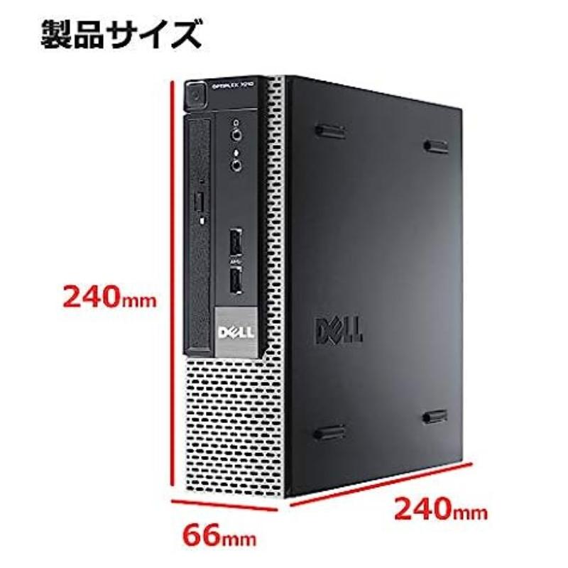 Windows10 Pro 32Bit/64Bit/DELL/デスクトップパソコン/中古パソコン/コンパクトサイズ/Optiplex 7010USFF/4GBメモリ/新品SSD120GB/Office付属/WiFi/整備済み｜torayama-store｜02