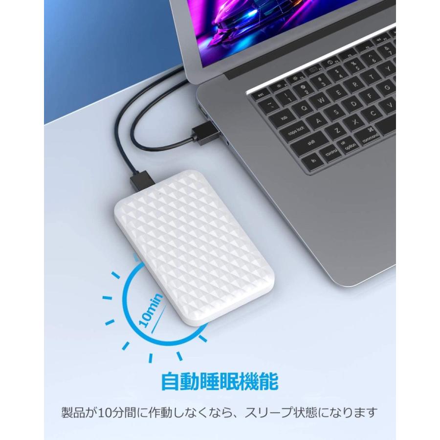 小型/160GB〜640GB/外付ポータブルハードディスク/USB3.0/外付けHDD/送料無料/大容量/USPA対応/白｜torayama-store｜02