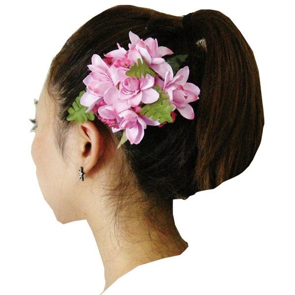 フラダンス 髪飾り ヘアクリップ チューブローズクリップ
