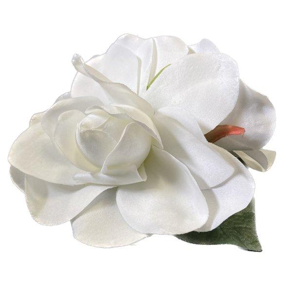 アレンジ ヘアクリップ 　CL-79 　ガーデニアLクリップ　ホワイト　白 |  | 01