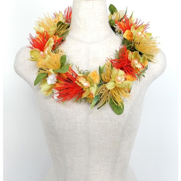 フラダンス レイ アレンジ レイ＆ヘアクリップセット KCSET-2 レフア