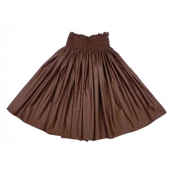 フラダンス衣装 パウスカート 無地 ブラウン117 : トーチジンジャー