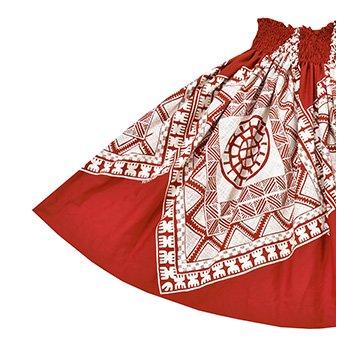 フラダンス衣装 パウスカート TUP-FT526 TUTUVIパウ タパブロック