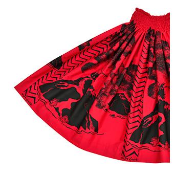 フラダンス衣装 パウスカート TUP-FT567 TUTUVIパウ ボルケーノフォグ