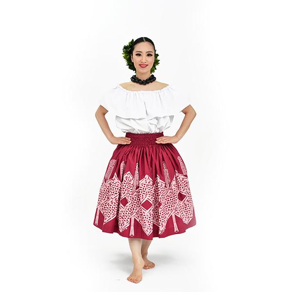 フラダンス衣装 パウスカート TUP-FT581 TUTUVIパウ パドルタパ 色