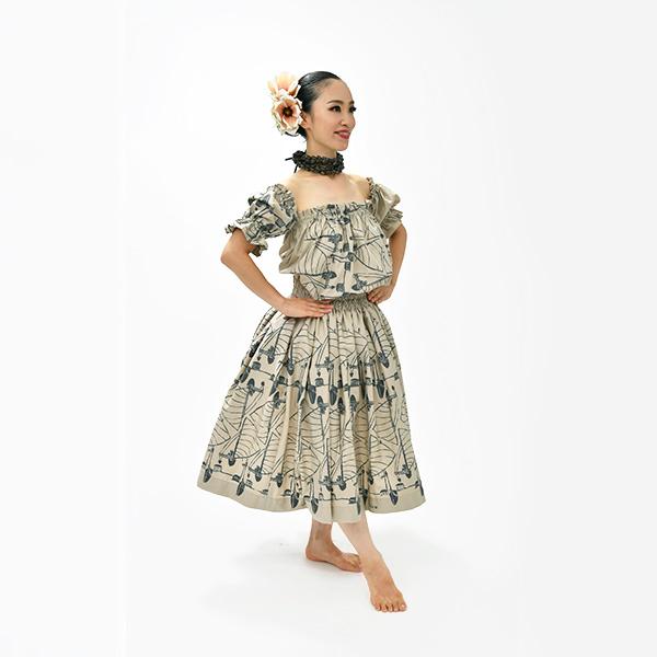 フラダンス衣装 パウスカート TUP-FT591 TUTUVIパウ カヌー 色