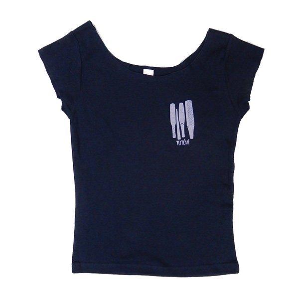 即納 フラダンス ｔシャツ Tutuvi Tシャツ ワンサイズ上がおすすめ小さめレディースサイズ イエククワンポイント ネイビー パープルグレー Babylonrooftop Com Au