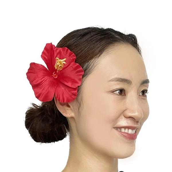 アレンジ クリップ Z-028 ハイビスカス1輪 （花直径約10cm