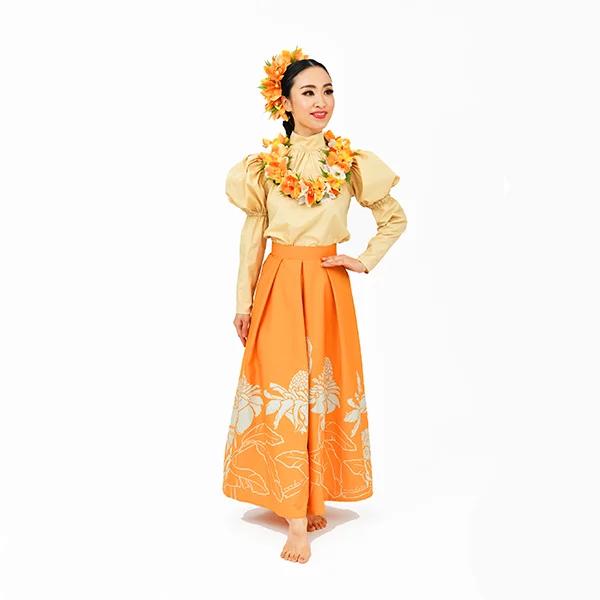 フラダンス レイ アレンジ レイ＋シンビジューム7輪クリップセット