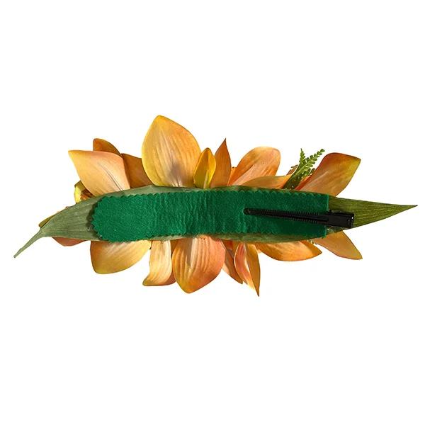 フラダンス レイ アレンジ レイ＋シンビジューム7輪クリップセット