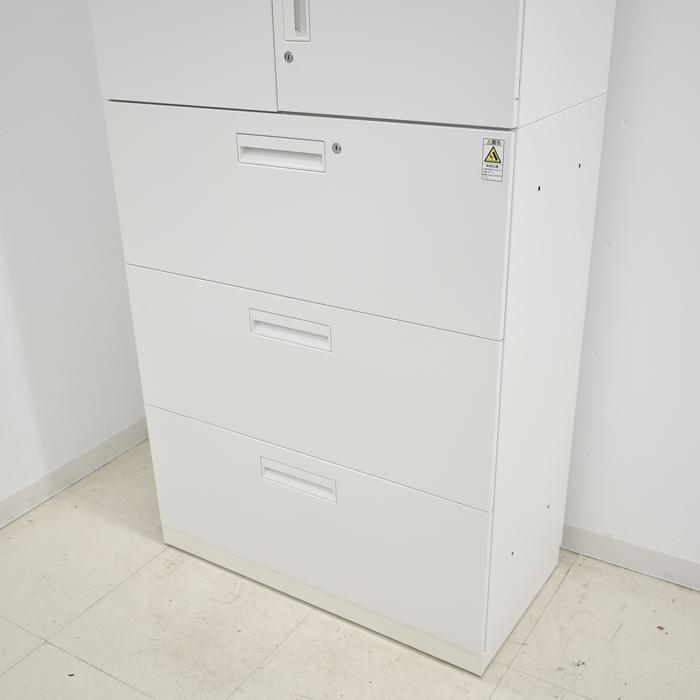 KOKUYO（コクヨ） 【中古】コクヨ エディア ユニット書庫 両開き＋3段