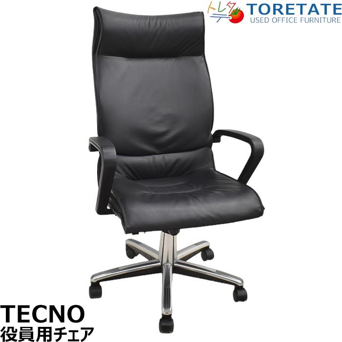 中古】※きしみ音あり※TECNO テクノ エグゼクティブチェア 役員用チェア 