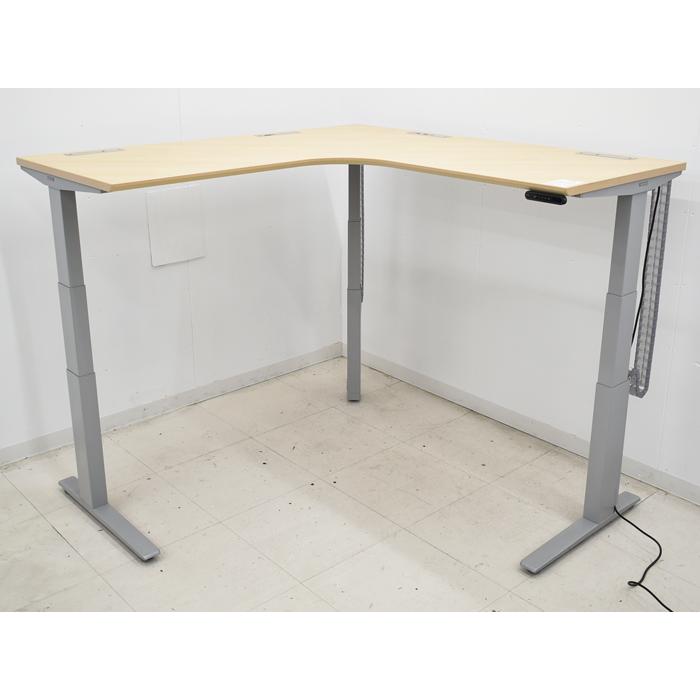 スイフト（オカムラ） 【中古】オカムラ スイフト 電動昇降 L型デスク