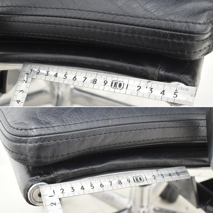 【中古】ハーマンミラー　イームズ　ソフトパッドグループエグゼクティブチェア　ポリッシュ　革張り　2024101203【中古オフィス家具】_9