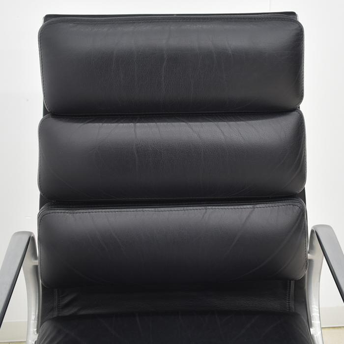 【中古】ハーマンミラー　イームズ　ソフトパッドグループエグゼクティブチェア　ポリッシュ　革張り　2024101203【中古オフィス家具】_2