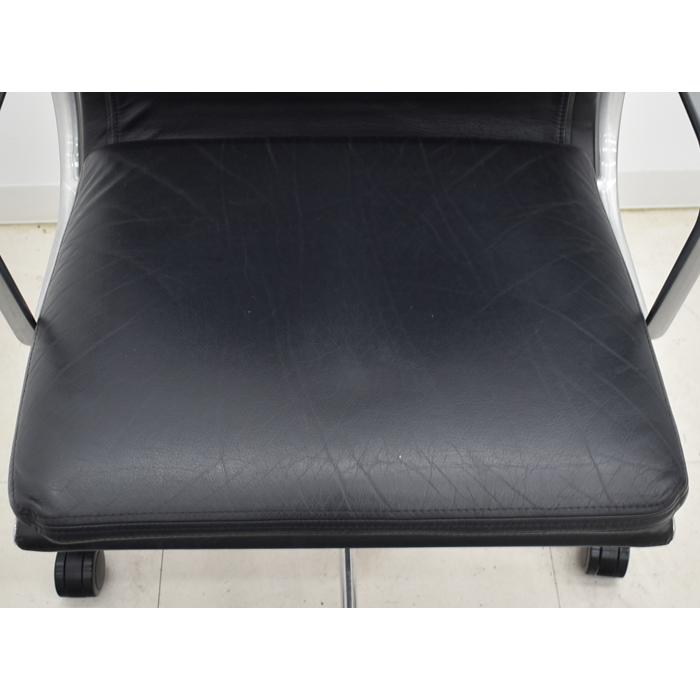 【中古】ハーマンミラー　イームズ　ソフトパッドグループエグゼクティブチェア　ポリッシュ　革張り　2024101203【中古オフィス家具】_3