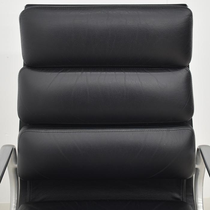 【中古】ハーマンミラー　イームズ　ソフトパッドグループエグゼクティブチェア　ポリッシュ　革張り　2024101205【中古オフィス家具】_2