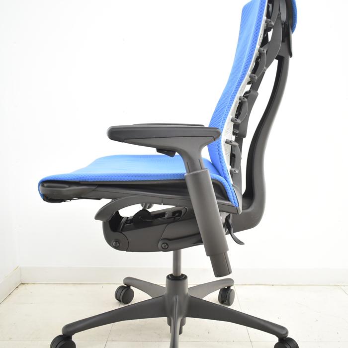 93657★Herman Miller エンボディチェア ハーマンミラー エンボディチェア - グラファイト/ポリッシュドアルミニウム